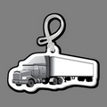 Semi Truck (3/4 View, Right Side) Luggage/Bag Tag W/ Tab